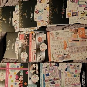 10 happy planner sticker books plus one huge 100 sheet book